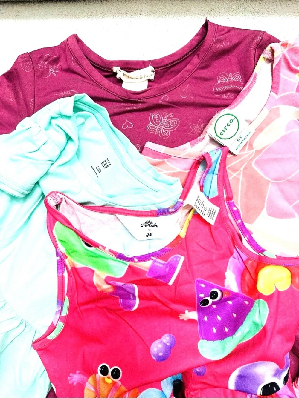 Cute Lot Girls Dresses Size 4T Years Gap,H&M Excellent Condition